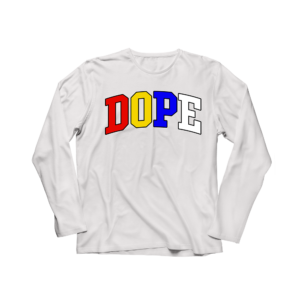 Big DOPE Chenille Long-Sleeve White/Colors